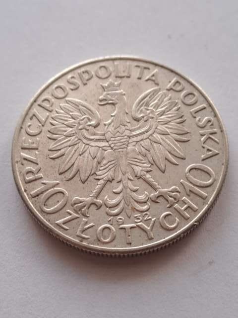10 zł Głowa Kobiety 1932 r bez znaku