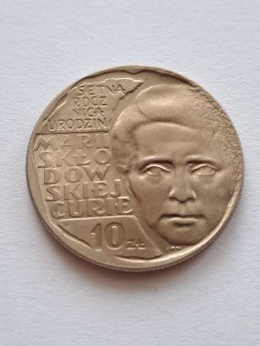 10 zł Maria Sklodowska Curie 1967 r