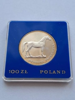 100 zł Ochrona Środowiska Koń 1981 r