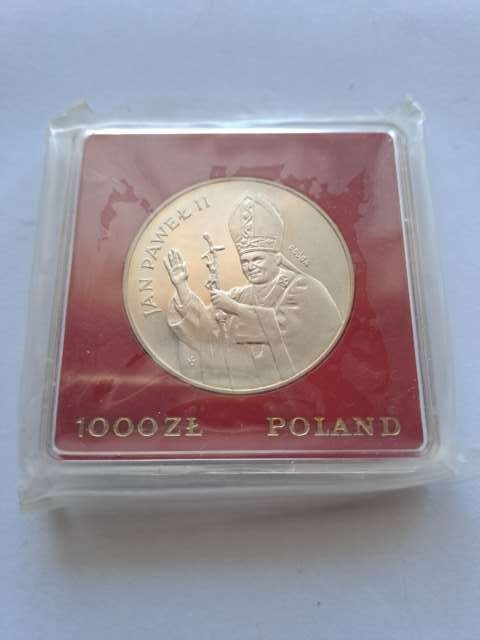 1000 zł Jan Paweł II 1982 r próba zgrzewa bankowa