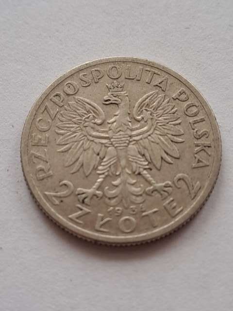 2 zł Głowa Kobiety 1934 r