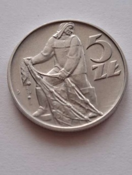 5 złotych Rybak 1971 r