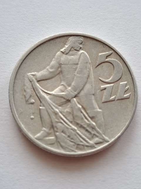 5 złotych Rybak 1974 r