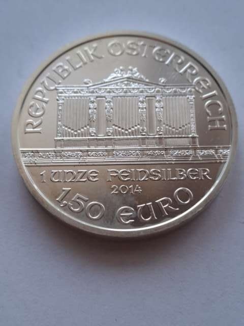 Austria 1,5 euru Filharmonik 2014 r
