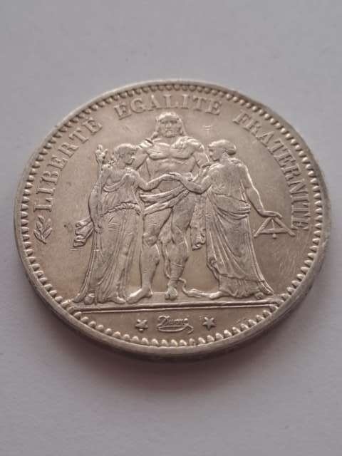 Francja 5 Franków Herkules 1874 r