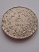 Francja 5 Franków Herkules 1873 r