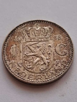 Holandia 1 Gulden Juliana 1958 r