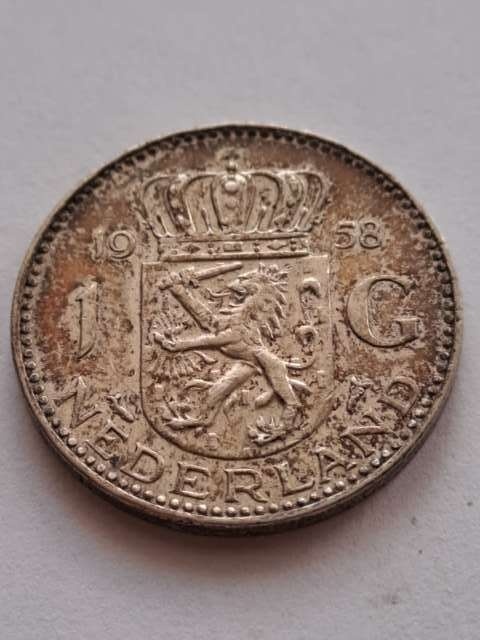 Holandia 1 Gulden Juliana 1958 r