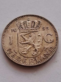Holandia 1 Gulden Juliana 1955 r