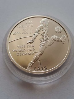 Łotwa 1 Lats FIFA Mundial 2004 r