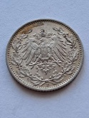 Niemcy 1/2 Marki Wilhelm II 1906 r E