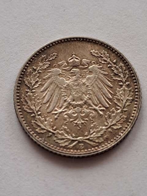Niemcy 1/2 Marki Wilhelm II 1915 r E