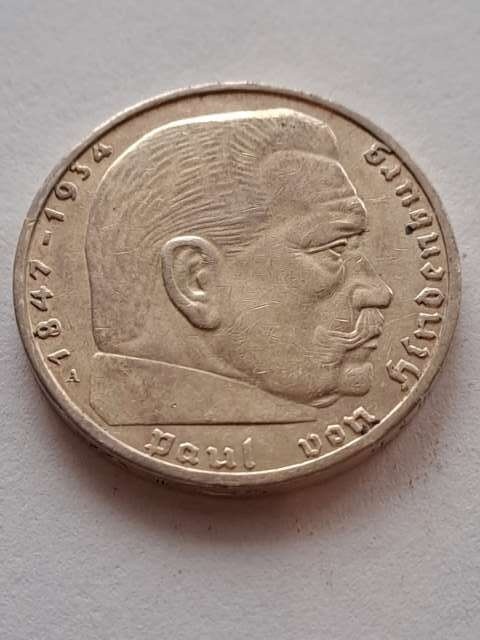 Niemcy 2 Marki Hindenburg 1939 r A