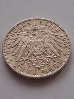 Niemcy 2 Marki Wirtembergia 1904 r
