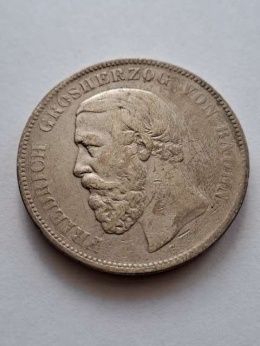 Niemcy 5 Marek Baden 1876 r