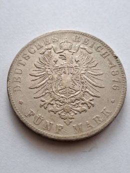 Niemcy 5 Marek Baden 1876 r
