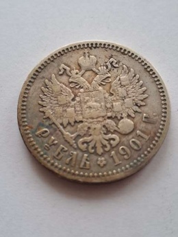 Rosja Rubel Mikołaj II 1901 r