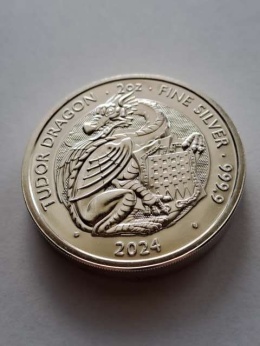 Wielka Brytania 5 funtów Tudor Dragon 2024 r