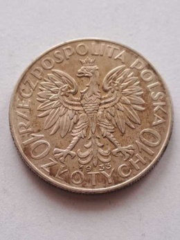 10 zł Głowa Kobiety 1933 r