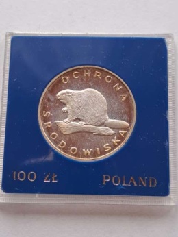 100 zł Ochrona Środowiska Bóbr 1978 r