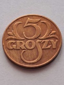 II RP 5 groszy 1930 rok