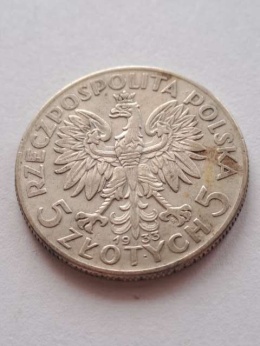 5 zł Głowa Kobiety 1933 r