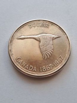 Kanada 1 dolar Elżbieta II 1867-1967 r