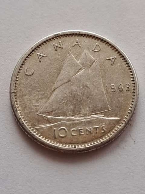 Kanada 10 centów Elżbieta II 1963 r