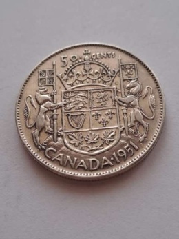 Kanada 50 centów Jerzy VI 1951 r