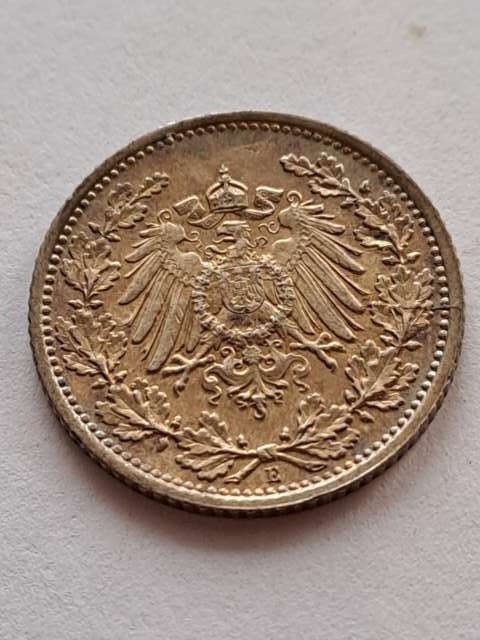 Niemcy 1/2 Marki Wilhelm II 1915 r E