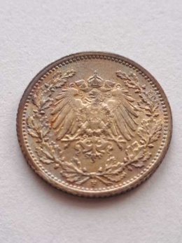 Niemcy 1/2 Marki Wilhelm II 1915 r F
