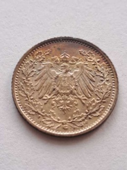 Niemcy 1/2 Marki Wilhelm II 1916 r G