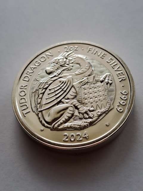 Wielka Brytania 5 funtów Tudor Dragon 2024 r