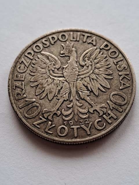 10 zł Głowa Kobiety 1932 r b/z