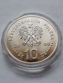10 zł Jan ll Kazimierz 2000 r półpostać