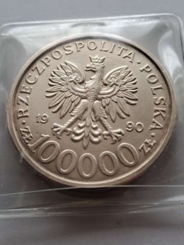 100 tys Solidarnosc typ B 1990 r