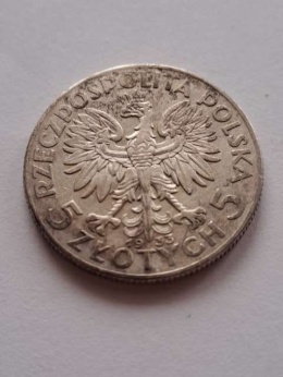 5 zł Głowa Kobiety 1933 r
