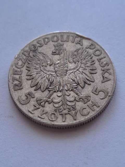 5 zł Głowa Kobiety 1933 r
