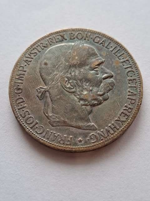Austria 5 Koron Franciszek Józef I 1907 r
