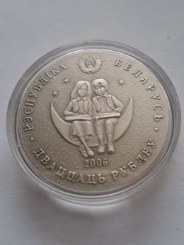 Bialorus 20 Rubli Królowa śniegu 2006 r