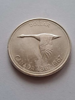 Kanada 1 dolar Elżbieta II 1867-1967 r