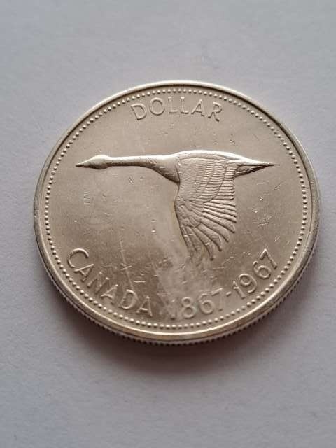 Kanada 1 dolar Elżbieta II 1867-1967 r