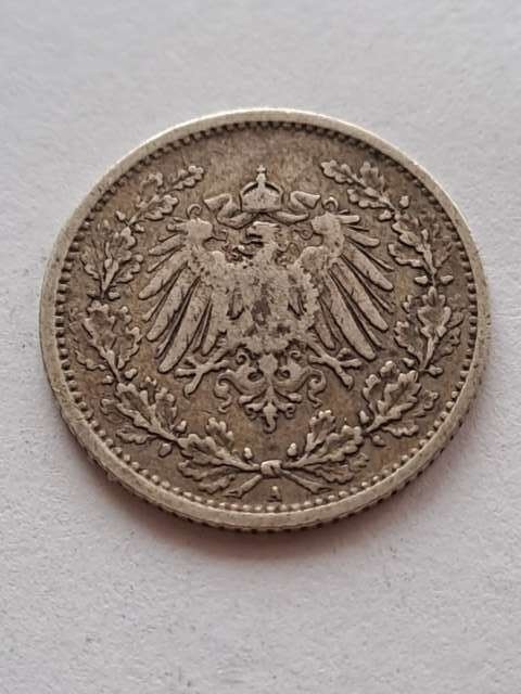 Niemcy 1/2 Marki Wilhelm II 1905 r A