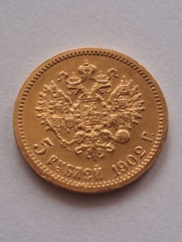 Rosja 5 Rubli Mikołaj II 1902 r