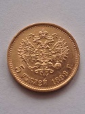 Rosja 5 Rubli Mikołaj II 1898 r