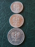 1-2-5 zł Lot 3 szt