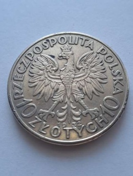 10 zł Głowa Kobiety 1932 r bez znaku