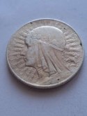 10 zł Głowa Kobiety 1932 r znak