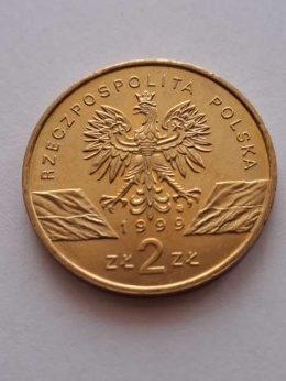 2 zł Wilki 1999 r