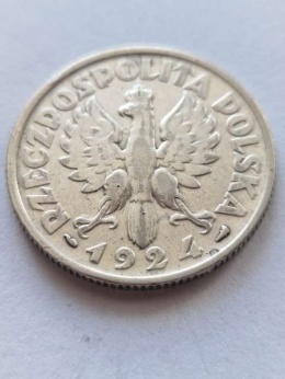 2 zł Żniwiarka 1924 r róg i pochodnia